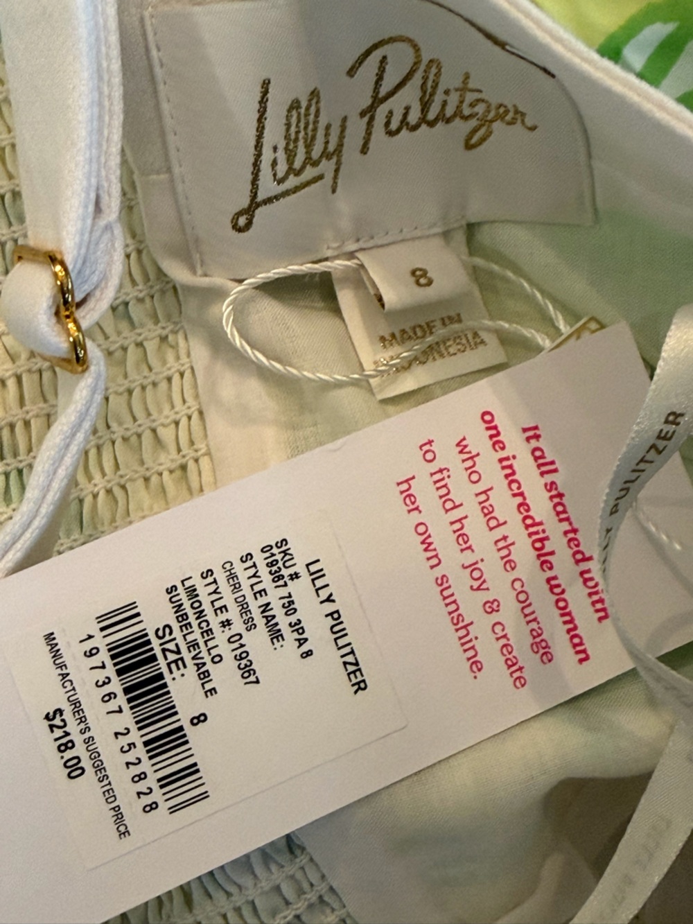 Lilly Pulitzer Cheri Limoncello Sunbelievable Fit & Flare Minidress Size 8 NWT - Picture 7 of 11